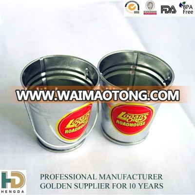 Wholesale mini small coloured ice tin buckets